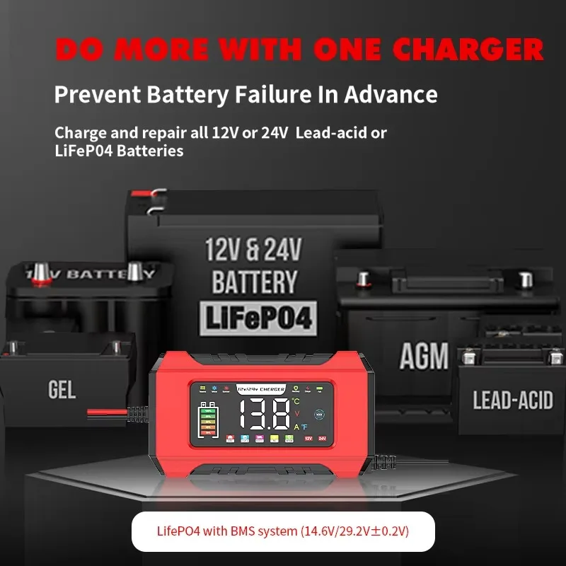12V 15A 24V 8A 자동차 오토바이 배터리 충전 - Agm Deep Cycle Battery 리뷰 및 가격