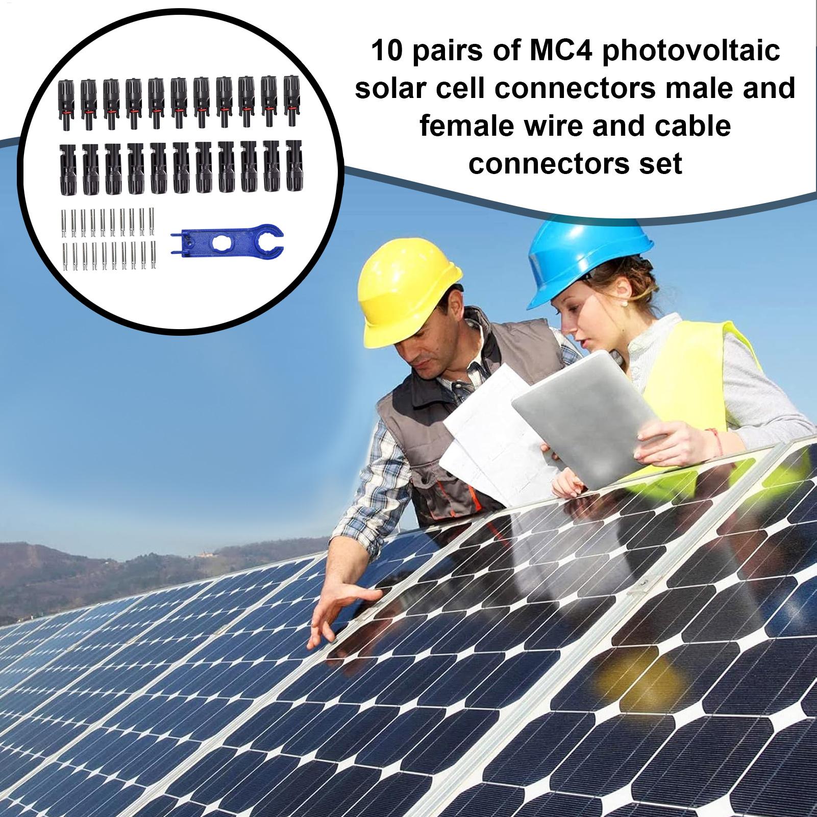 10 쌍 MC4 광전지 태양 커넥터 효율성 태양 광 케 - Solar Cable Mc4 Connector 리뷰 및 가격