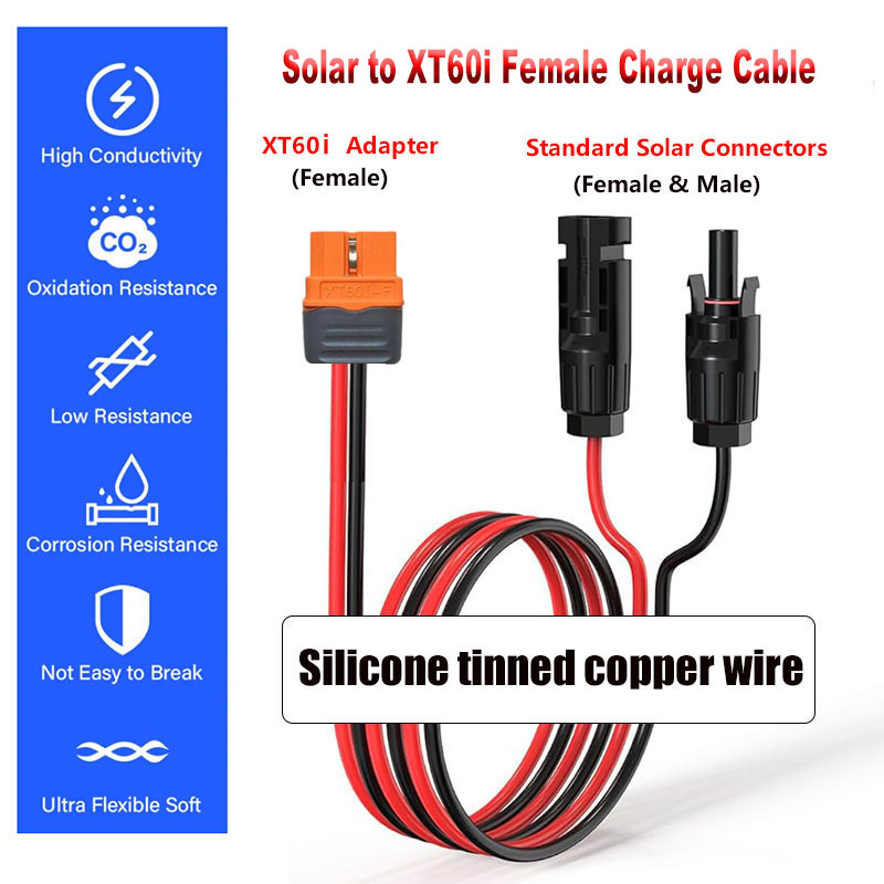 솔라-XT60i-F 케이블 12AWG 실리콘 와이어 X - Solar Cable Mc4 Connector 리뷰 및 가격