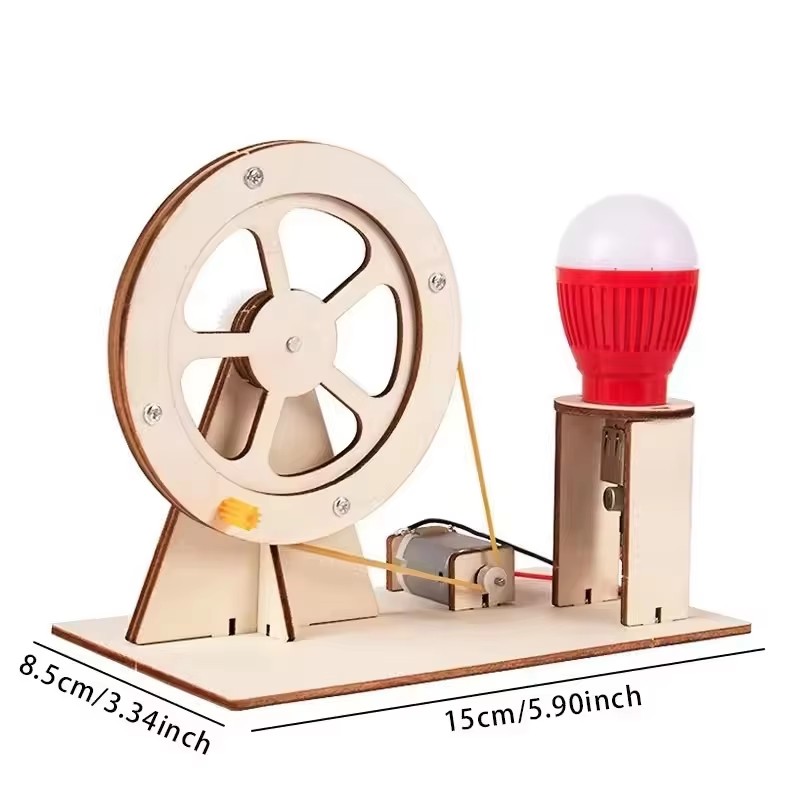 DIY 수동 발전기 과학 키트 STEAM 나무 재질 물 - Renewable Energy Demonstration Kit 리뷰 및 가격