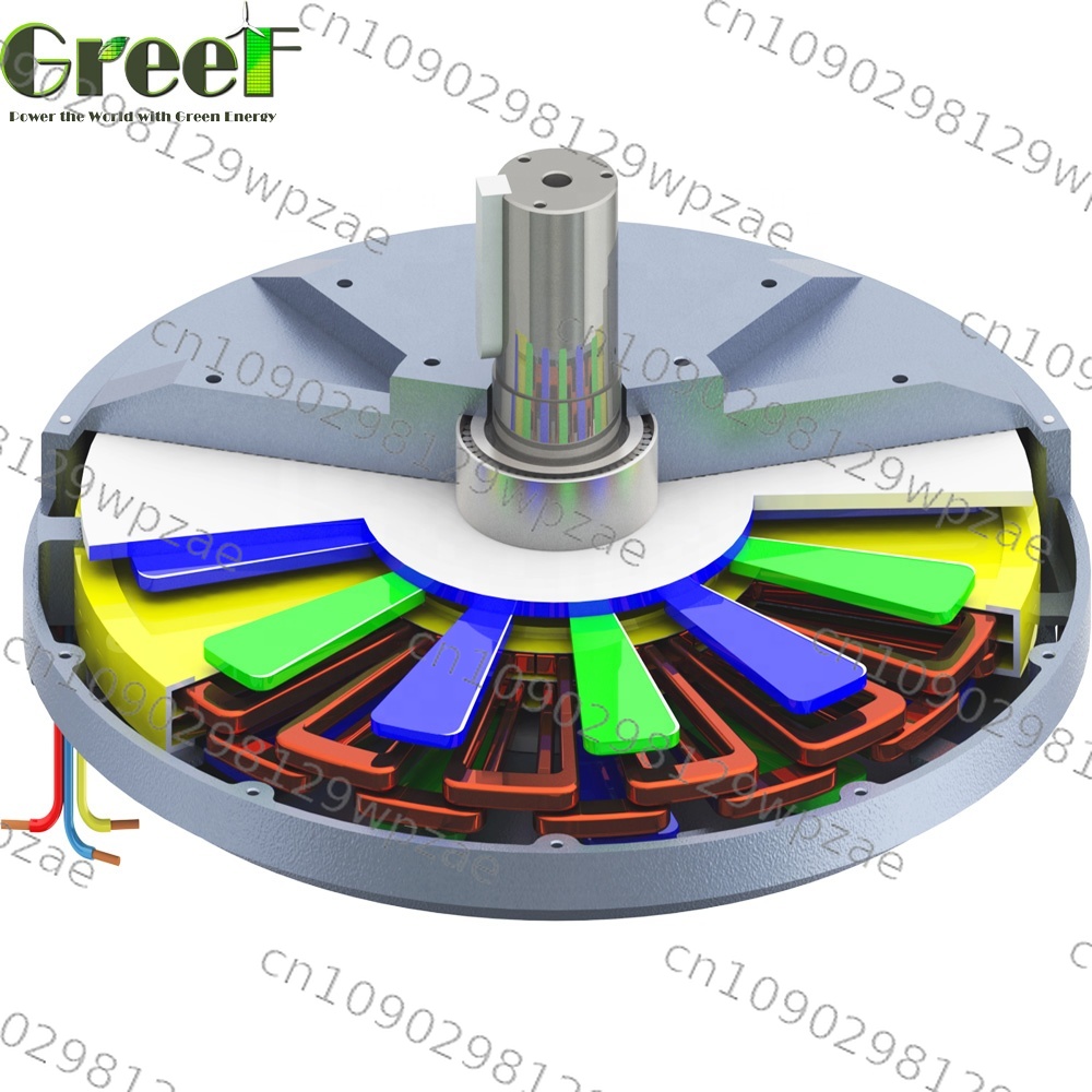 저속 회전 수직형 풍력 터빈 발전기 디스크형 영구 자석 - Renewable Energy Types 리뷰 및 가격