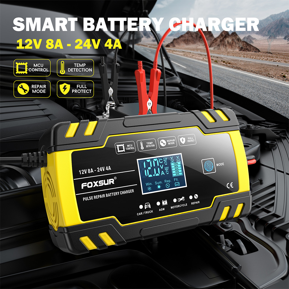 FOXSUR FBC122408D 12V 8A 24V 4 - Agm Deep Cycle Battery 리뷰 및 가격